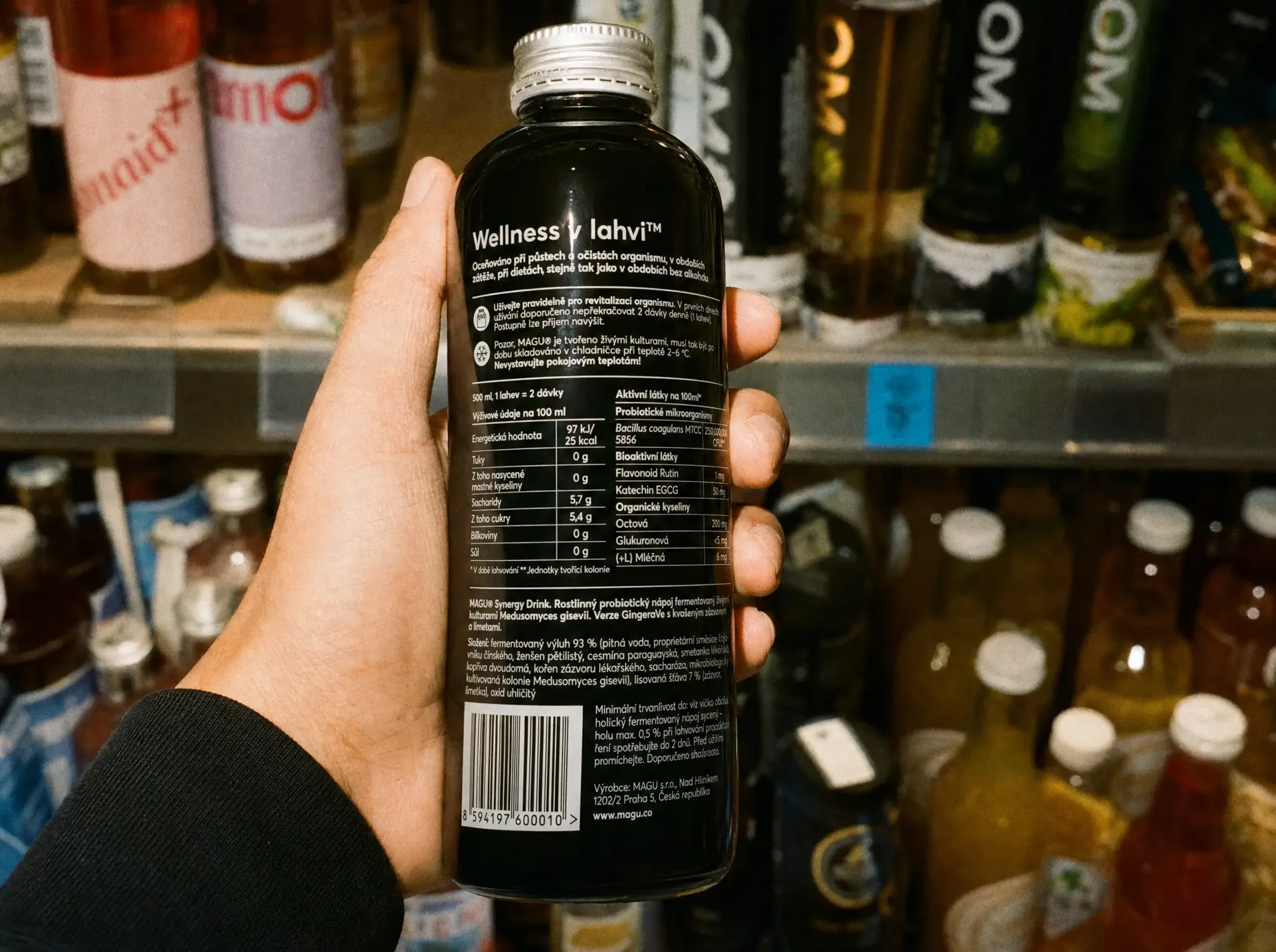 Magu beverage packaging and label design