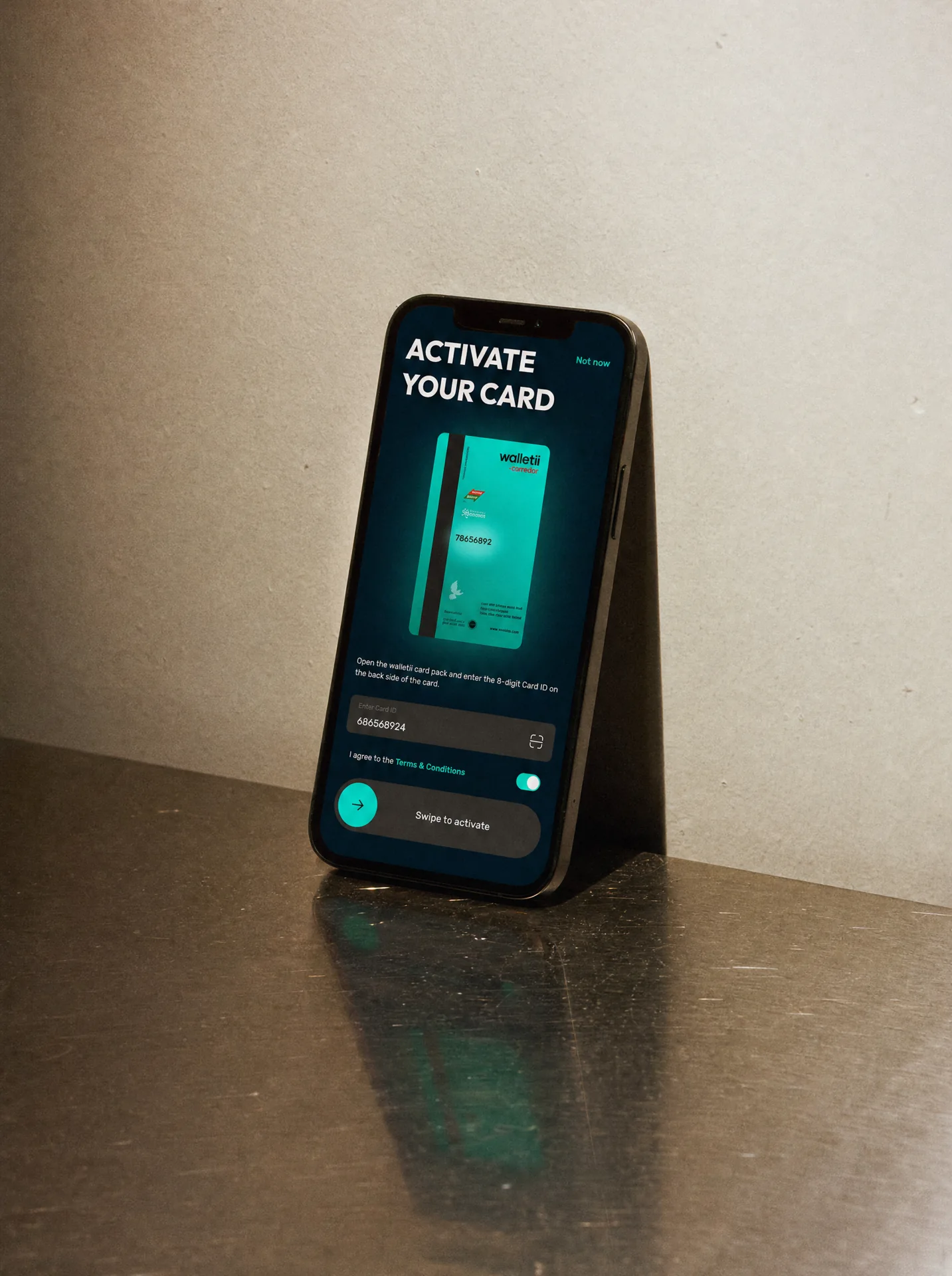 Walletii — Card activation