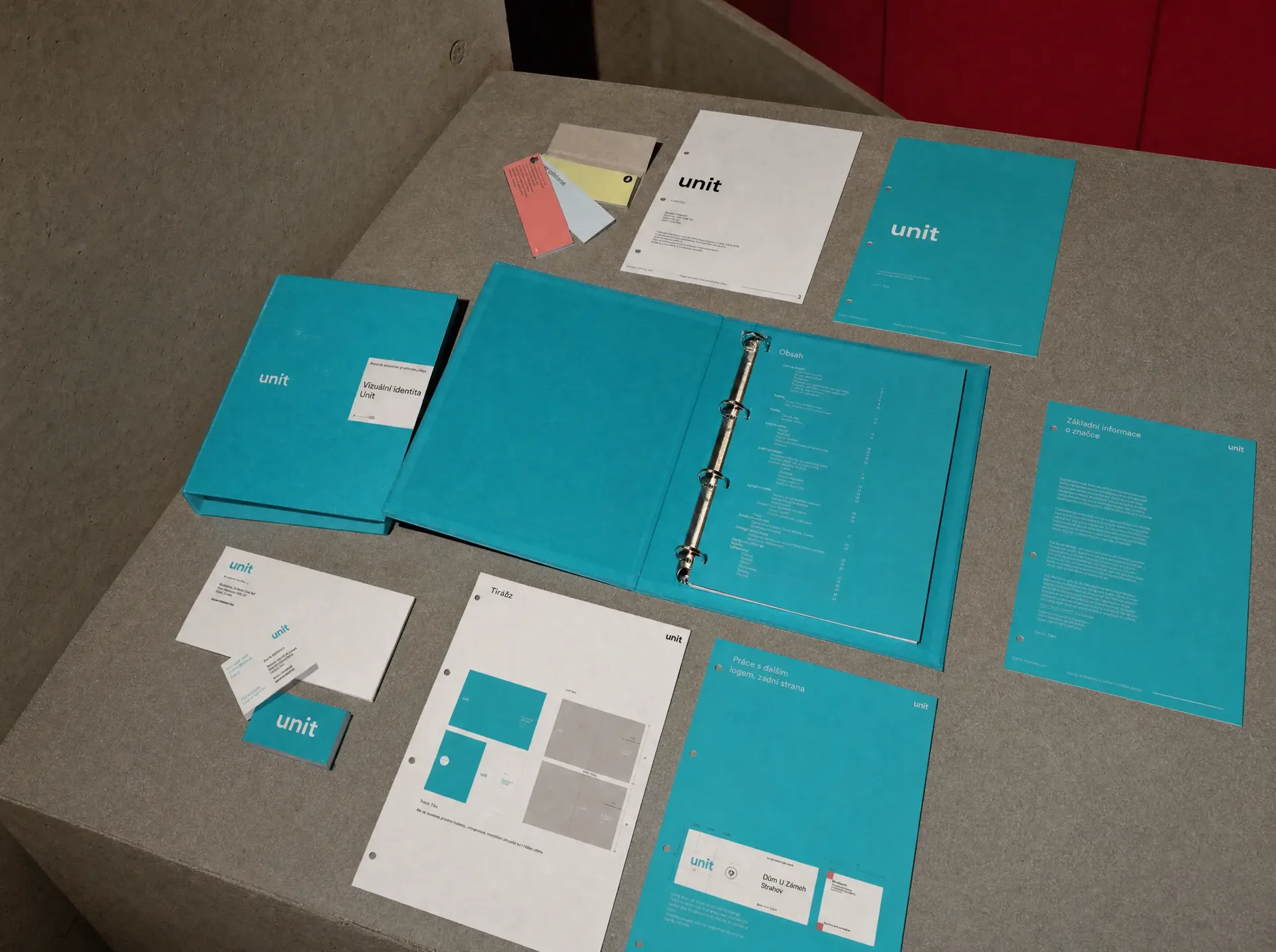 UNIT identity manual and stationery