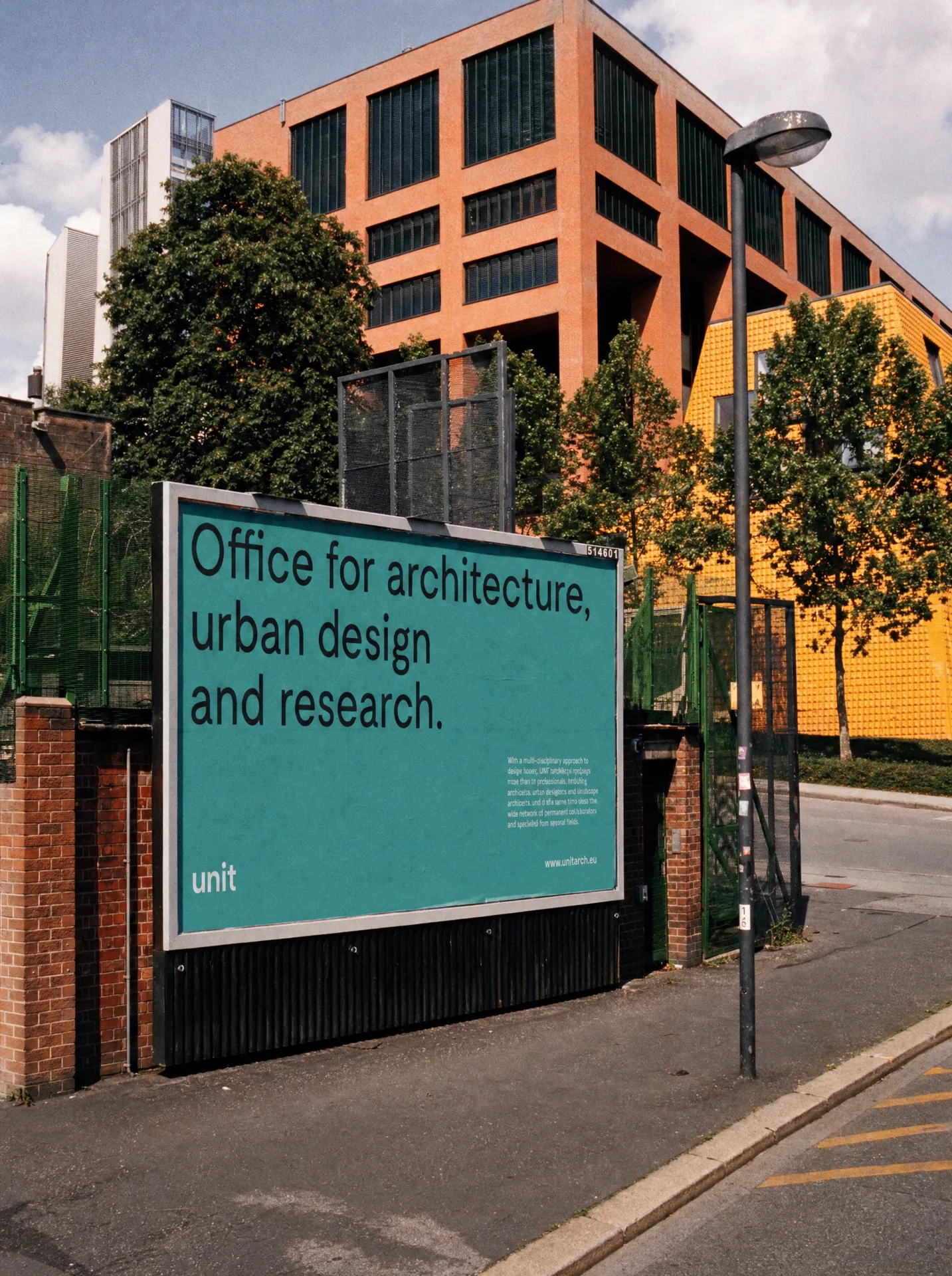 UNIT architekti — Typography and colour